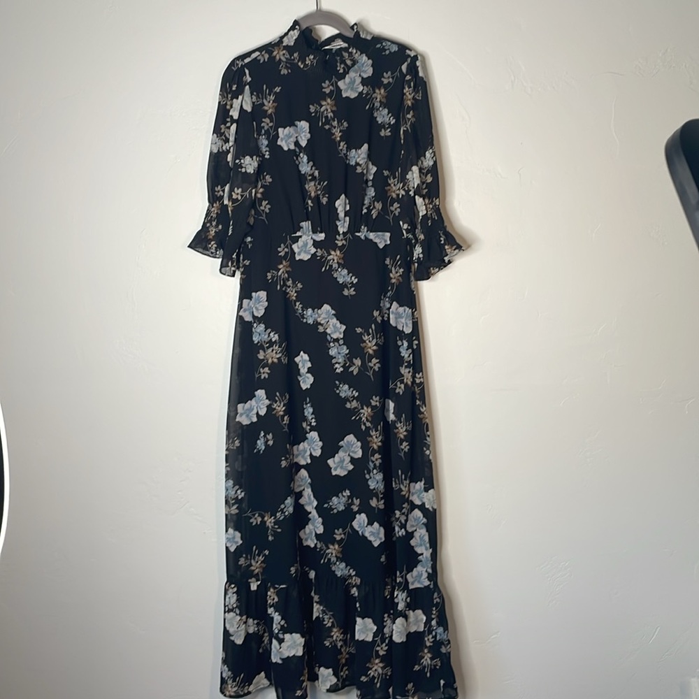 NWT Baltic Born Marie Mock Neck Maxi floral dress XL - Picture 3 of 5
